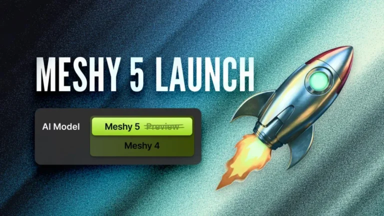 meshy-launches-meshy-5:-enhanced-accuracy,-stability,-and-control-in-ai-powered-3d-generation